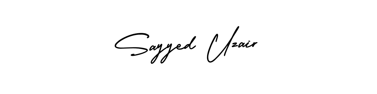 How to Draw Sayyed Uzair signature style? AmerikaSignatureDemo-Regular is a latest design signature styles for name Sayyed Uzair. Sayyed Uzair signature style 3 images and pictures png