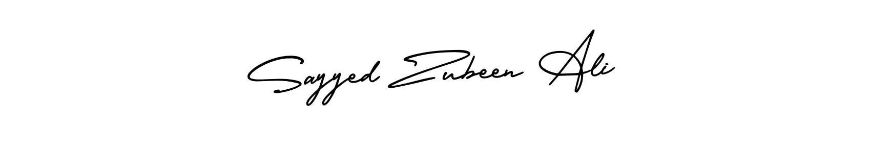 It looks lik you need a new signature style for name Sayyed Zubeen Ali. Design unique handwritten (AmerikaSignatureDemo-Regular) signature with our free signature maker in just a few clicks. Sayyed Zubeen Ali signature style 3 images and pictures png