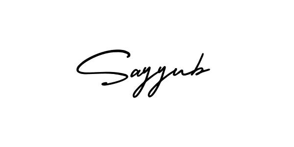 It looks lik you need a new signature style for name Sayyub. Design unique handwritten (AmerikaSignatureDemo-Regular) signature with our free signature maker in just a few clicks. Sayyub signature style 3 images and pictures png