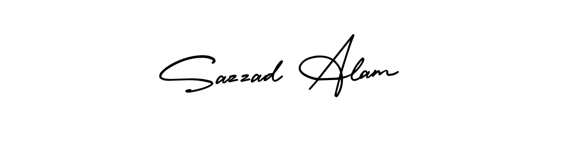 It looks lik you need a new signature style for name Sazzad Alam. Design unique handwritten (AmerikaSignatureDemo-Regular) signature with our free signature maker in just a few clicks. Sazzad Alam signature style 3 images and pictures png