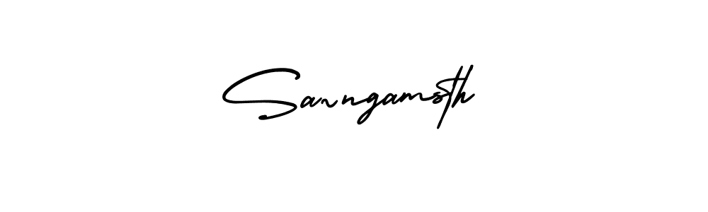 Once you've used our free online signature maker to create your best signature AmerikaSignatureDemo-Regular style, it's time to enjoy all of the benefits that Sa~ngamsth name signing documents. Sa~ngamsth signature style 3 images and pictures png