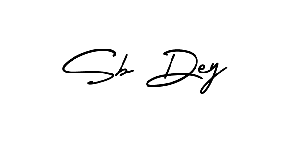 You should practise on your own different ways (AmerikaSignatureDemo-Regular) to write your name (Sb Dey) in signature. don't let someone else do it for you. Sb Dey signature style 3 images and pictures png