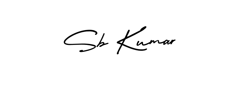 Use a signature maker to create a handwritten signature online. With this signature software, you can design (AmerikaSignatureDemo-Regular) your own signature for name Sb Kumar. Sb Kumar signature style 3 images and pictures png