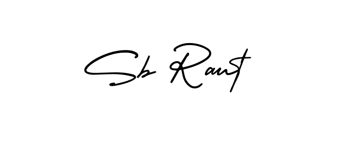 Design your own signature with our free online signature maker. With this signature software, you can create a handwritten (AmerikaSignatureDemo-Regular) signature for name Sb Raut. Sb Raut signature style 3 images and pictures png