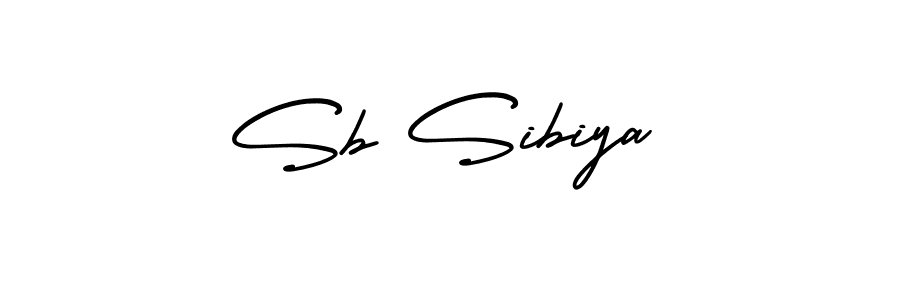 How to make Sb Sibiya signature? AmerikaSignatureDemo-Regular is a professional autograph style. Create handwritten signature for Sb Sibiya name. Sb Sibiya signature style 3 images and pictures png