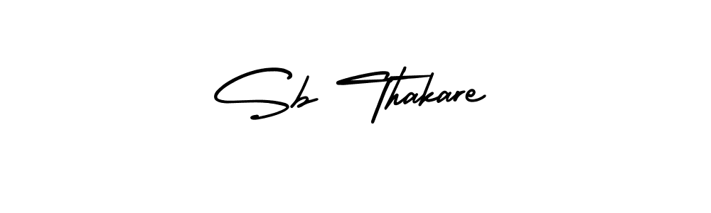 Use a signature maker to create a handwritten signature online. With this signature software, you can design (AmerikaSignatureDemo-Regular) your own signature for name Sb Thakare. Sb Thakare signature style 3 images and pictures png