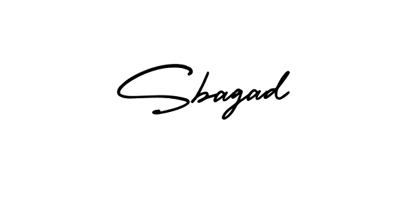 How to Draw Sbagad signature style? AmerikaSignatureDemo-Regular is a latest design signature styles for name Sbagad. Sbagad signature style 3 images and pictures png