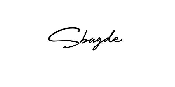 Use a signature maker to create a handwritten signature online. With this signature software, you can design (AmerikaSignatureDemo-Regular) your own signature for name Sbagde. Sbagde signature style 3 images and pictures png