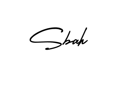 It looks lik you need a new signature style for name Sbah. Design unique handwritten (AmerikaSignatureDemo-Regular) signature with our free signature maker in just a few clicks. Sbah signature style 3 images and pictures png