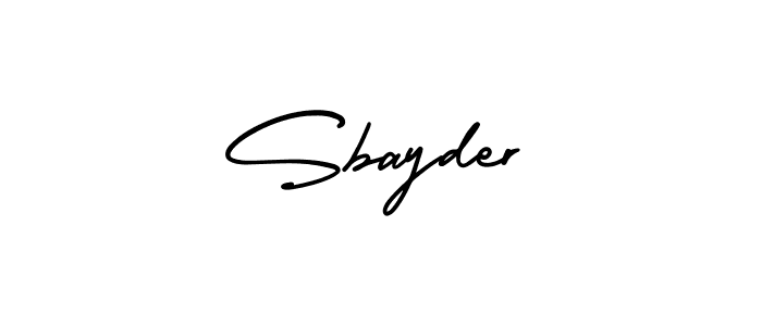 Also we have Sbayder name is the best signature style. Create professional handwritten signature collection using AmerikaSignatureDemo-Regular autograph style. Sbayder signature style 3 images and pictures png