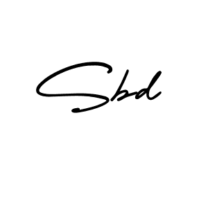 How to make Sbd name signature. Use AmerikaSignatureDemo-Regular style for creating short signs online. This is the latest handwritten sign. Sbd signature style 3 images and pictures png