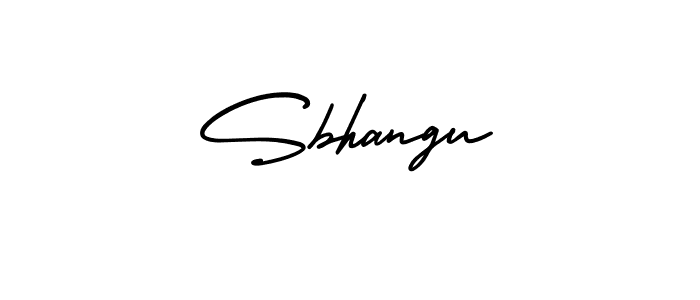 How to make Sbhangu signature? AmerikaSignatureDemo-Regular is a professional autograph style. Create handwritten signature for Sbhangu name. Sbhangu signature style 3 images and pictures png