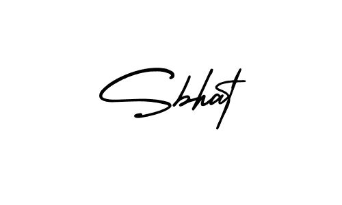 Make a beautiful signature design for name Sbhat. With this signature (AmerikaSignatureDemo-Regular) style, you can create a handwritten signature for free. Sbhat signature style 3 images and pictures png