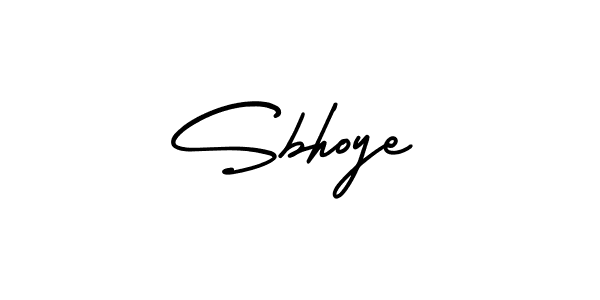 Use a signature maker to create a handwritten signature online. With this signature software, you can design (AmerikaSignatureDemo-Regular) your own signature for name Sbhoye. Sbhoye signature style 3 images and pictures png