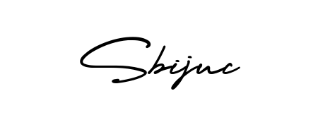 Personalize your online presence with Sbijuc signature rendered in elegant AmerikaSignatureDemo-Regular font. Great for website footers and blogs. Sbijuc signature style 3 images and pictures png