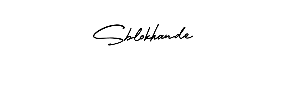 You can use this online signature creator to create a handwritten signature for the name Sblokhande. This is the best online autograph maker. Sblokhande signature style 3 images and pictures png