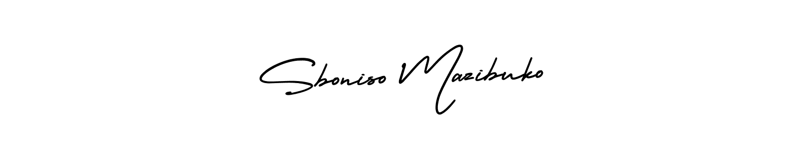 Also we have Sboniso Mazibuko name is the best signature style. Create professional handwritten signature collection using AmerikaSignatureDemo-Regular autograph style. Sboniso Mazibuko signature style 3 images and pictures png