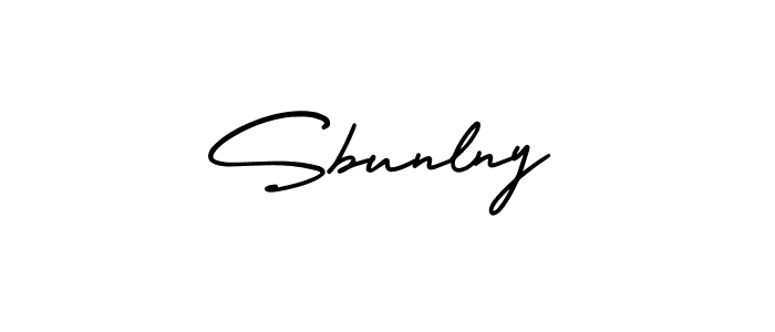 Make a beautiful signature design for name Sbunlny. With this signature (AmerikaSignatureDemo-Regular) style, you can create a handwritten signature for free. Sbunlny signature style 3 images and pictures png