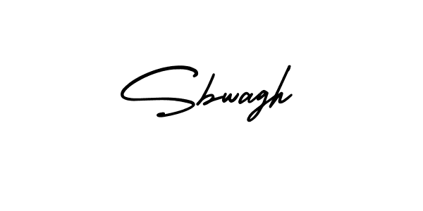 Sbwagh stylish signature style. Best Handwritten Sign (AmerikaSignatureDemo-Regular) for my name. Handwritten Signature Collection Ideas for my name Sbwagh. Sbwagh signature style 3 images and pictures png