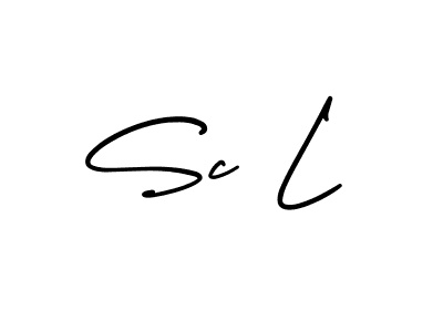 Also You can easily find your signature by using the search form. We will create Sc L name handwritten signature images for you free of cost using AmerikaSignatureDemo-Regular sign style. Sc L signature style 3 images and pictures png