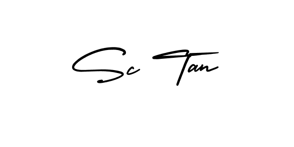 How to Draw Sc Tan signature style? AmerikaSignatureDemo-Regular is a latest design signature styles for name Sc Tan. Sc Tan signature style 3 images and pictures png