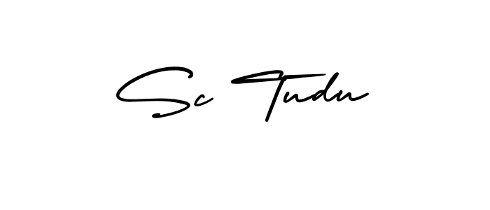 How to make Sc Tudu signature? AmerikaSignatureDemo-Regular is a professional autograph style. Create handwritten signature for Sc Tudu name. Sc Tudu signature style 3 images and pictures png