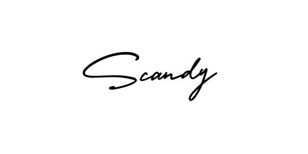 Make a beautiful signature design for name Scandy. With this signature (AmerikaSignatureDemo-Regular) style, you can create a handwritten signature for free. Scandy signature style 3 images and pictures png