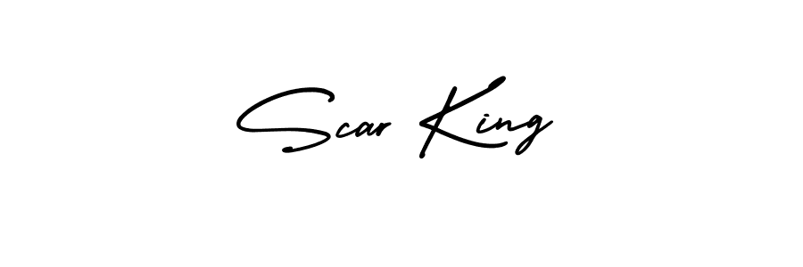 The best way (AmerikaSignatureDemo-Regular) to make a short signature is to pick only two or three words in your name. The name Scar King include a total of six letters. For converting this name. Scar King signature style 3 images and pictures png