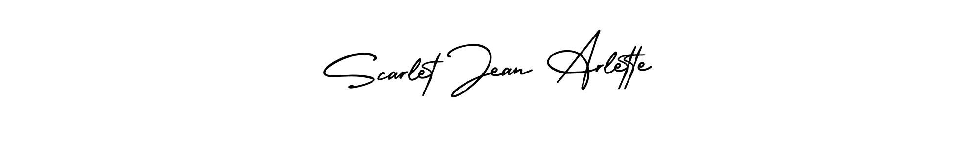 Also You can easily find your signature by using the search form. We will create Scarlet Jean Arlette name handwritten signature images for you free of cost using AmerikaSignatureDemo-Regular sign style. Scarlet Jean Arlette signature style 3 images and pictures png