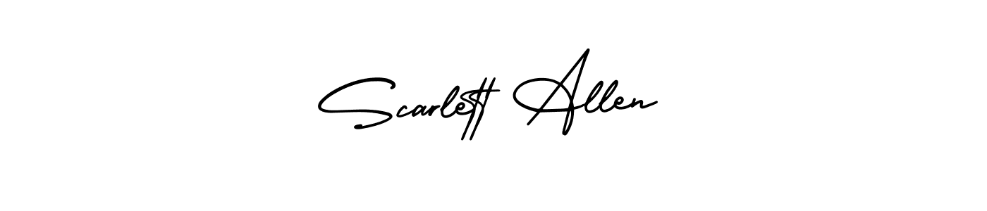 Make a short Scarlett Allen signature style. Manage your documents anywhere anytime using AmerikaSignatureDemo-Regular. Create and add eSignatures, submit forms, share and send files easily. Scarlett Allen signature style 3 images and pictures png