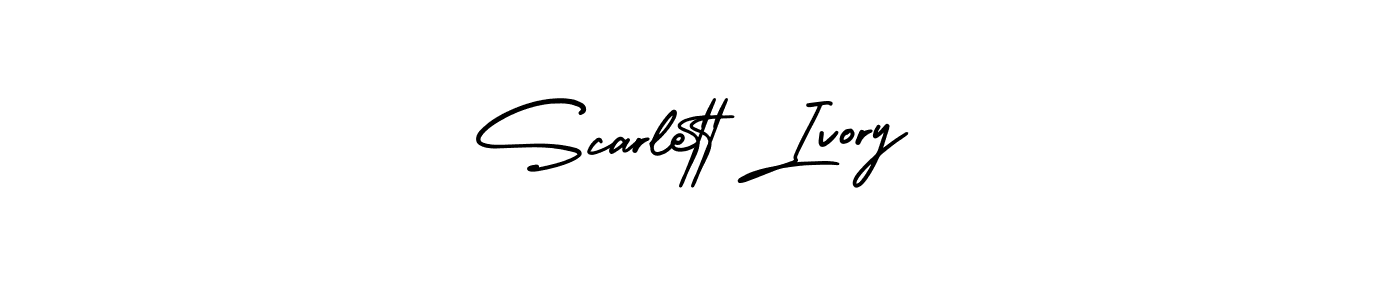 Also You can easily find your signature by using the search form. We will create Scarlett Ivory name handwritten signature images for you free of cost using AmerikaSignatureDemo-Regular sign style. Scarlett Ivory signature style 3 images and pictures png