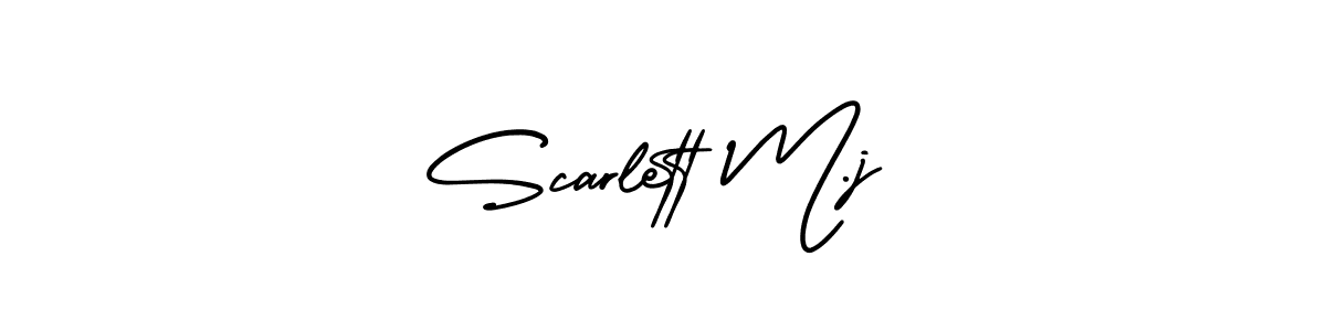 Make a beautiful signature design for name Scarlett M.j. Use this online signature maker to create a handwritten signature for free. Scarlett M.j signature style 3 images and pictures png