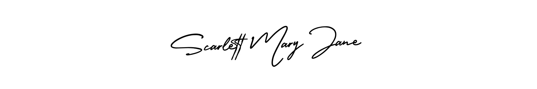 Design your own signature with our free online signature maker. With this signature software, you can create a handwritten (AmerikaSignatureDemo-Regular) signature for name Scarlett Mary Jane. Scarlett Mary Jane signature style 3 images and pictures png