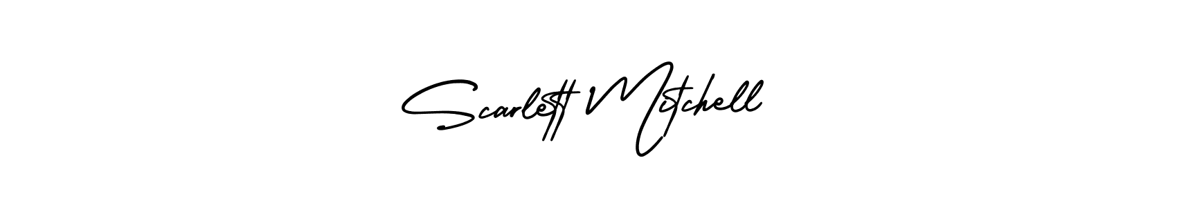 Make a short Scarlett Mitchell signature style. Manage your documents anywhere anytime using AmerikaSignatureDemo-Regular. Create and add eSignatures, submit forms, share and send files easily. Scarlett Mitchell signature style 3 images and pictures png