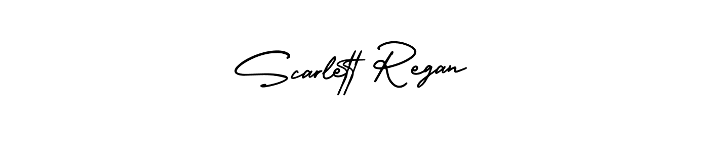 Create a beautiful signature design for name Scarlett Regan. With this signature (AmerikaSignatureDemo-Regular) fonts, you can make a handwritten signature for free. Scarlett Regan signature style 3 images and pictures png