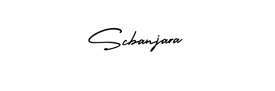 How to Draw Scbanjara signature style? AmerikaSignatureDemo-Regular is a latest design signature styles for name Scbanjara. Scbanjara signature style 3 images and pictures png