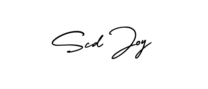 Scd Joy stylish signature style. Best Handwritten Sign (AmerikaSignatureDemo-Regular) for my name. Handwritten Signature Collection Ideas for my name Scd Joy. Scd Joy signature style 3 images and pictures png