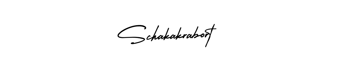 You should practise on your own different ways (AmerikaSignatureDemo-Regular) to write your name (Schakakrabort) in signature. don't let someone else do it for you. Schakakrabort signature style 3 images and pictures png