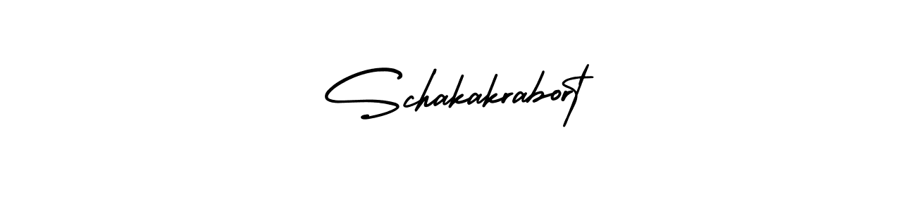 You should practise on your own different ways (AmerikaSignatureDemo-Regular) to write your name (Schakakrabort) in signature. don't let someone else do it for you. Schakakrabort signature style 3 images and pictures png