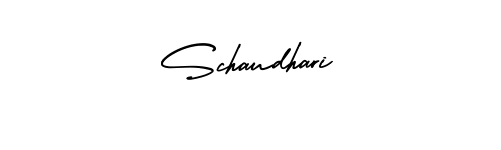 Make a beautiful signature design for name Schaudhari. With this signature (AmerikaSignatureDemo-Regular) style, you can create a handwritten signature for free. Schaudhari signature style 3 images and pictures png