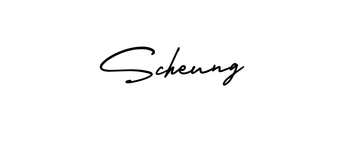 Design your own signature with our free online signature maker. With this signature software, you can create a handwritten (AmerikaSignatureDemo-Regular) signature for name Scheung. Scheung signature style 3 images and pictures png