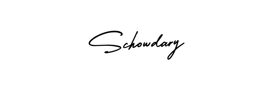 Design your own signature with our free online signature maker. With this signature software, you can create a handwritten (AmerikaSignatureDemo-Regular) signature for name Schowdary. Schowdary signature style 3 images and pictures png