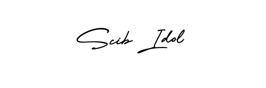 Also You can easily find your signature by using the search form. We will create Scib Idol name handwritten signature images for you free of cost using AmerikaSignatureDemo-Regular sign style. Scib Idol signature style 3 images and pictures png