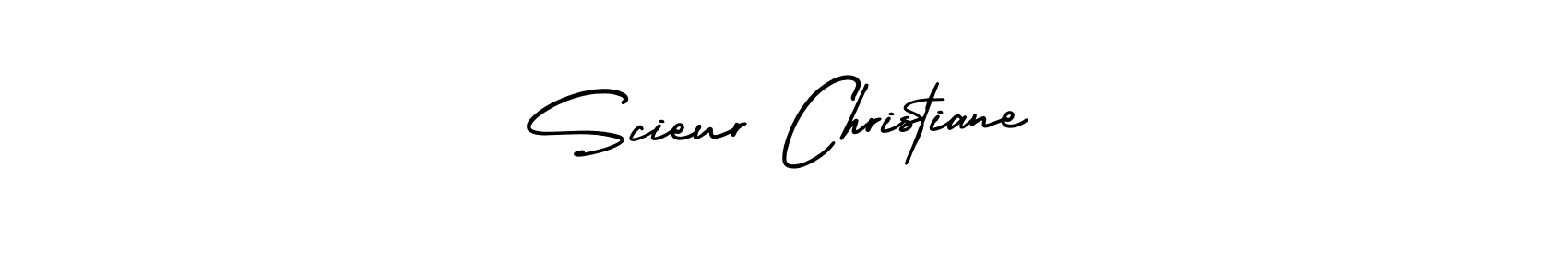 You should practise on your own different ways (AmerikaSignatureDemo-Regular) to write your name (Scieur Christiane) in signature. don't let someone else do it for you. Scieur Christiane signature style 3 images and pictures png