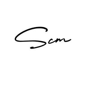 It looks lik you need a new signature style for name Scm. Design unique handwritten (AmerikaSignatureDemo-Regular) signature with our free signature maker in just a few clicks. Scm signature style 3 images and pictures png