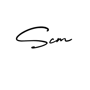 It looks lik you need a new signature style for name Scm. Design unique handwritten (AmerikaSignatureDemo-Regular) signature with our free signature maker in just a few clicks. Scm signature style 3 images and pictures png