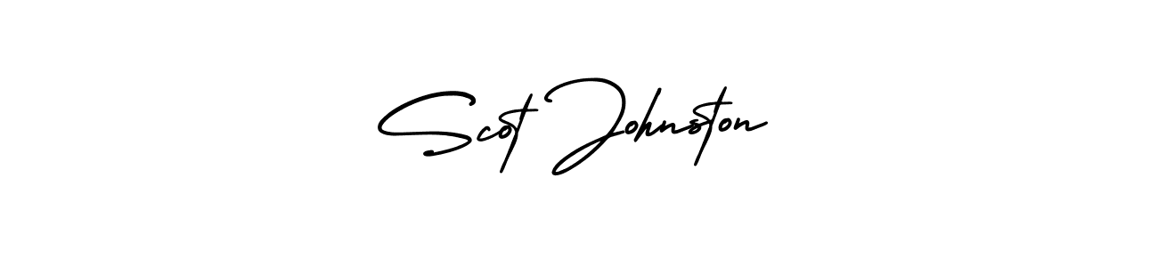 Design your own signature with our free online signature maker. With this signature software, you can create a handwritten (AmerikaSignatureDemo-Regular) signature for name Scot Johnston. Scot Johnston signature style 3 images and pictures png
