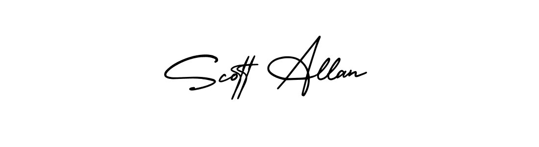 Make a short Scott Allan signature style. Manage your documents anywhere anytime using AmerikaSignatureDemo-Regular. Create and add eSignatures, submit forms, share and send files easily. Scott Allan signature style 3 images and pictures png