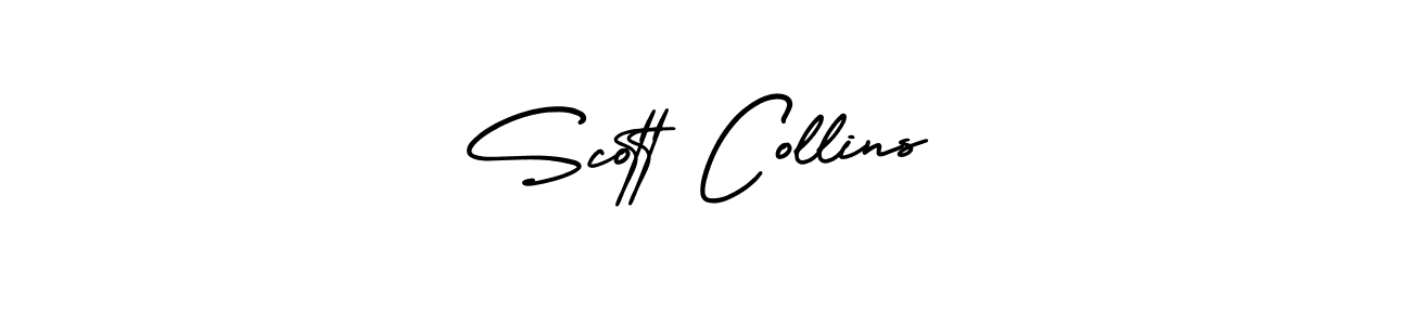 Use a signature maker to create a handwritten signature online. With this signature software, you can design (AmerikaSignatureDemo-Regular) your own signature for name Scott Collins. Scott Collins signature style 3 images and pictures png