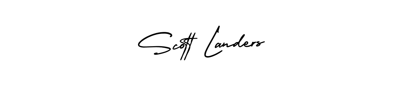 You should practise on your own different ways (AmerikaSignatureDemo-Regular) to write your name (Scott Landers) in signature. don't let someone else do it for you. Scott Landers signature style 3 images and pictures png